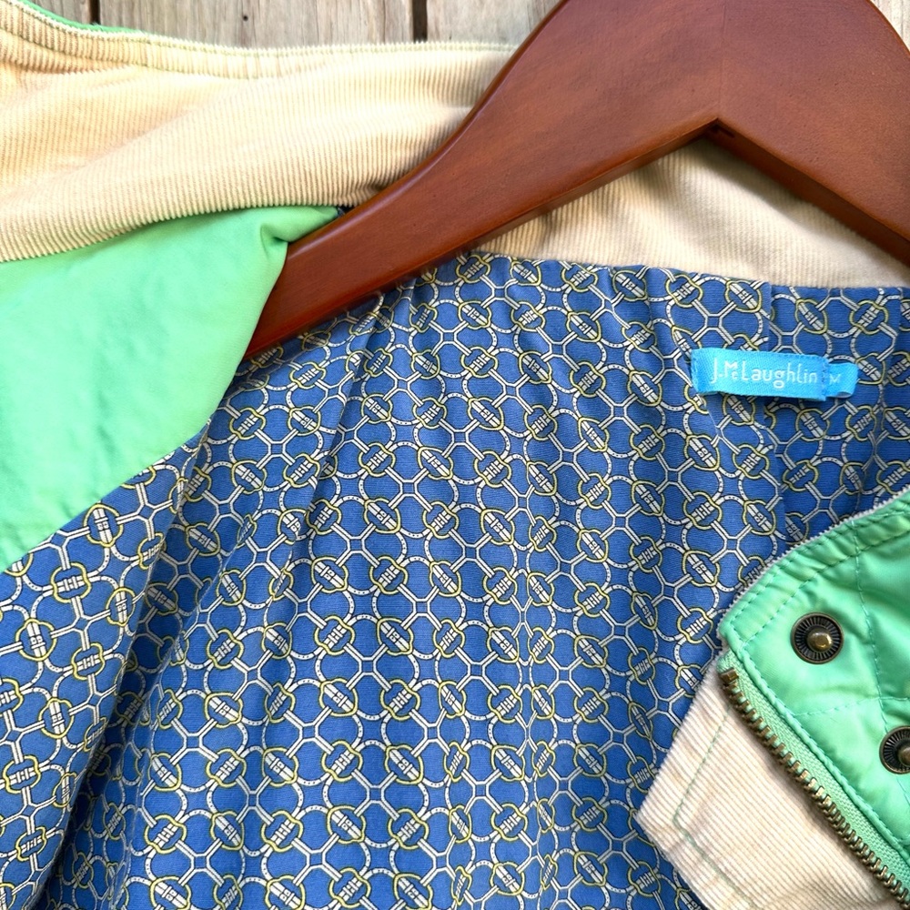 J. McLaughlin Green Quilted Women's Jacket Sz M - Picture 8 of 11